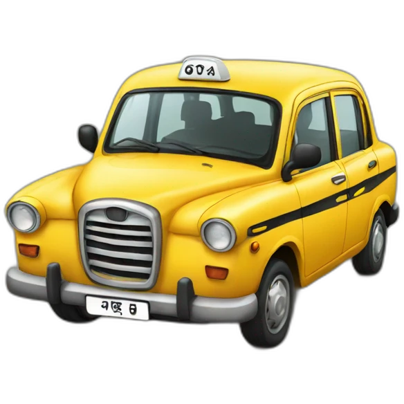 Mumbai taxi emoji