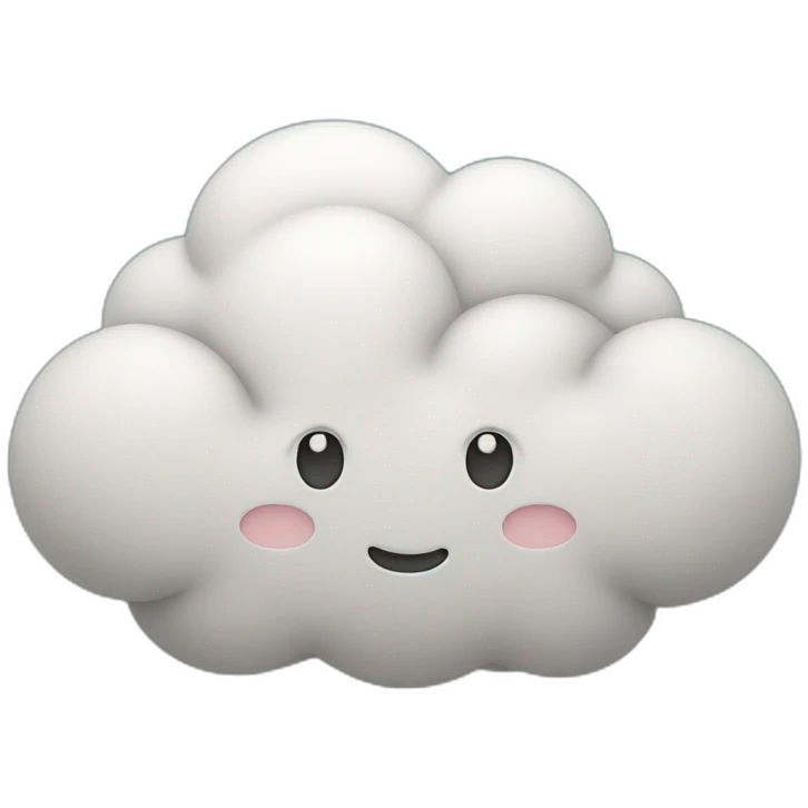 plus one cloud emoji