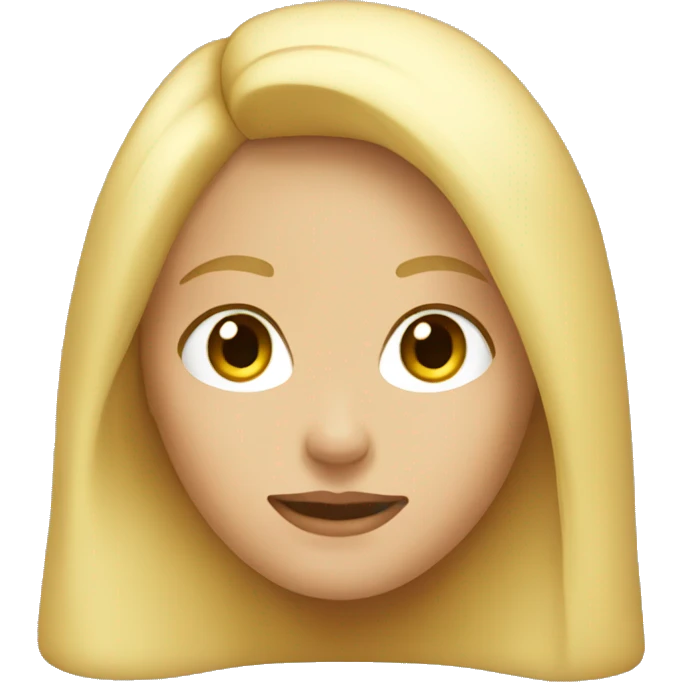 Blonde girl emoji
