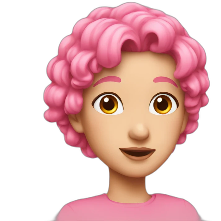 pinkガール emoji