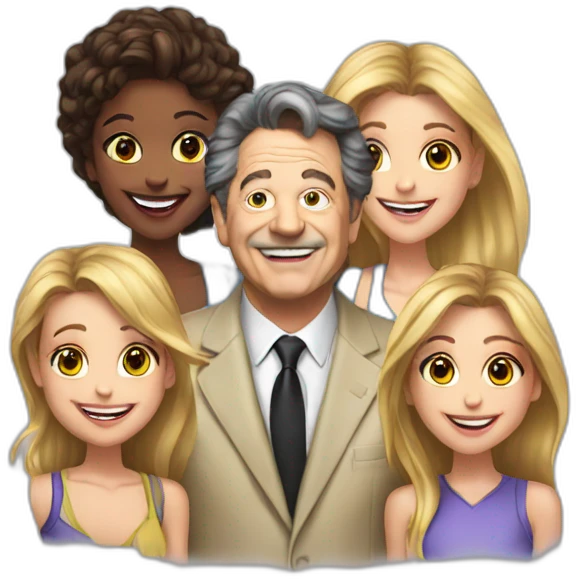 Larry laffer and girls emoji