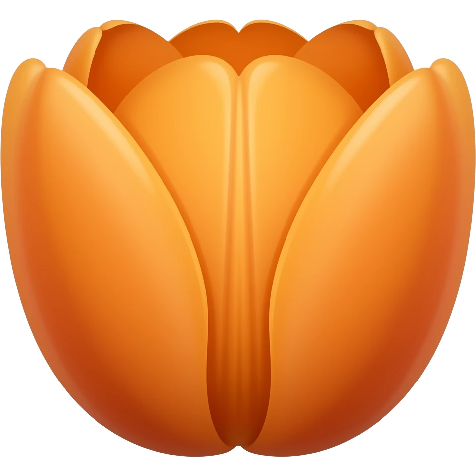 Orange tulip emoji