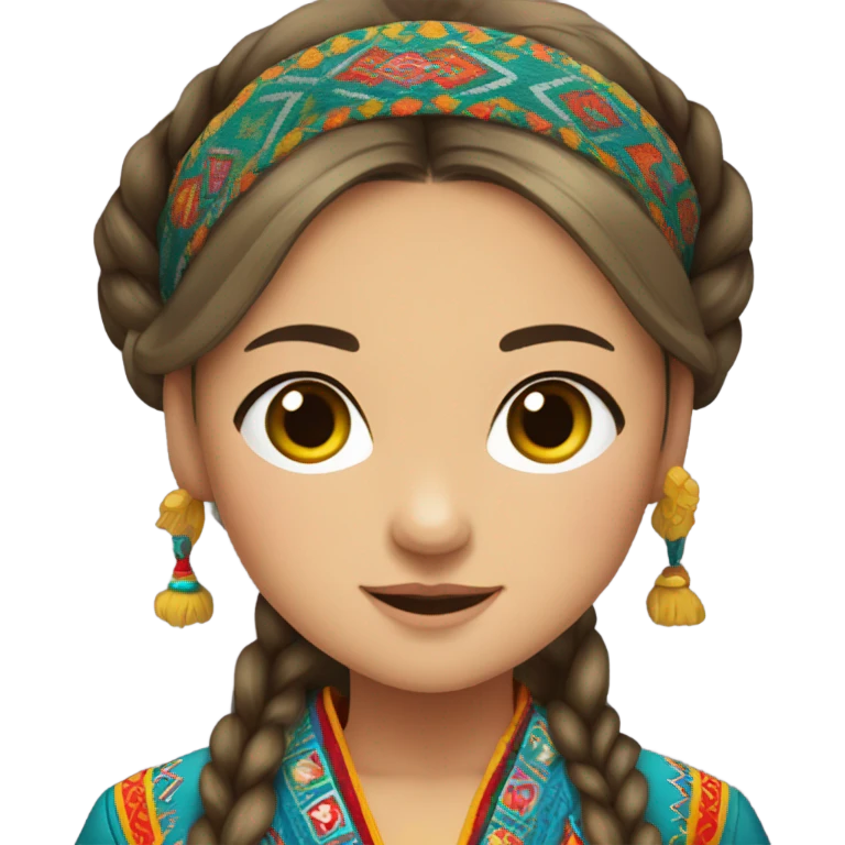 Kazakh girl emoji