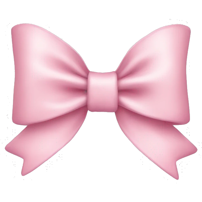 Light pink bow emoji