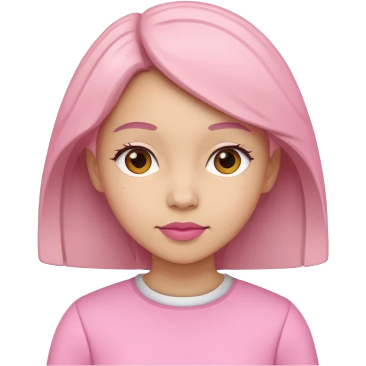 pink papercraft girl  emoji
