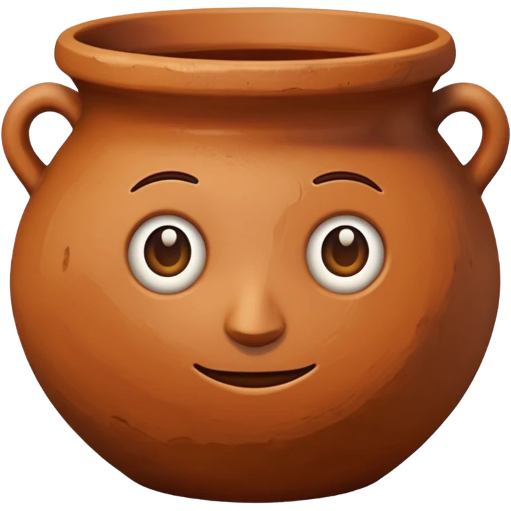clay pottery without face emoji