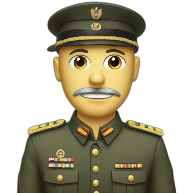 German military man in a mask emoji