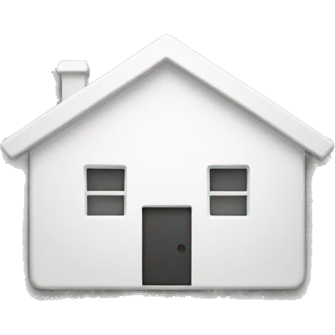 Simple white home button emoji