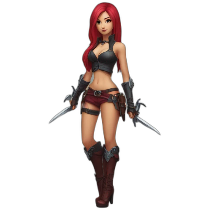 Katarina posing legs sfw emoji