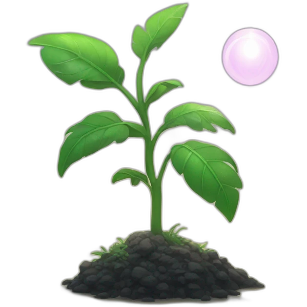 plant with light emoji