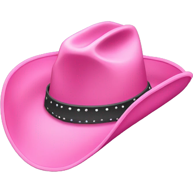 pink cowboy hat emoji