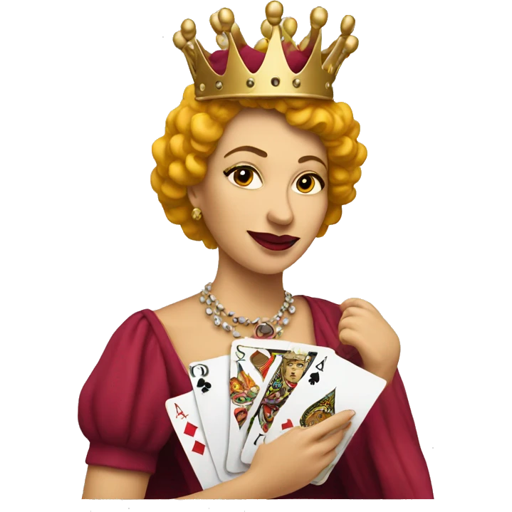 queen playing card emoji