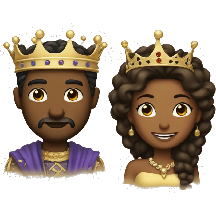 king and queen  emoji