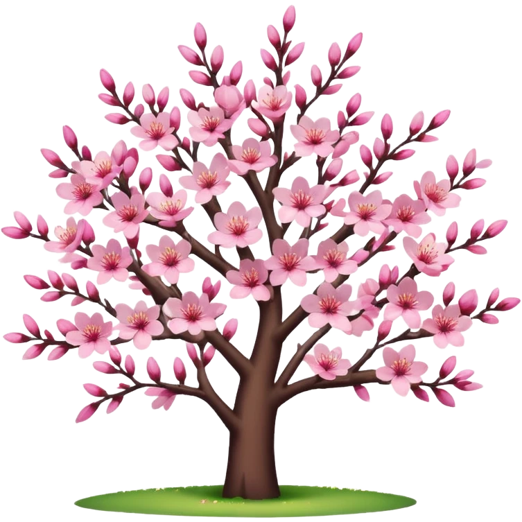 pink cherry blossom tree emoji