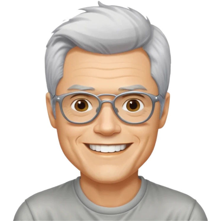 Johnny Knoxville with silver hair emoji