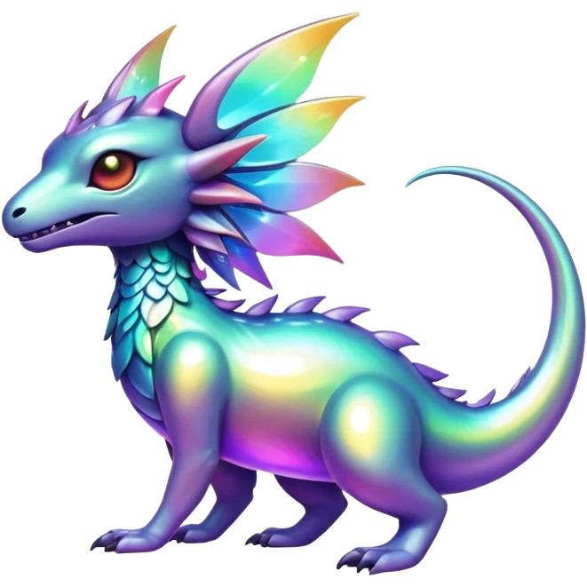 Edgy complex iridescent aesthetic-scenery-Fakémon-creature emoji
