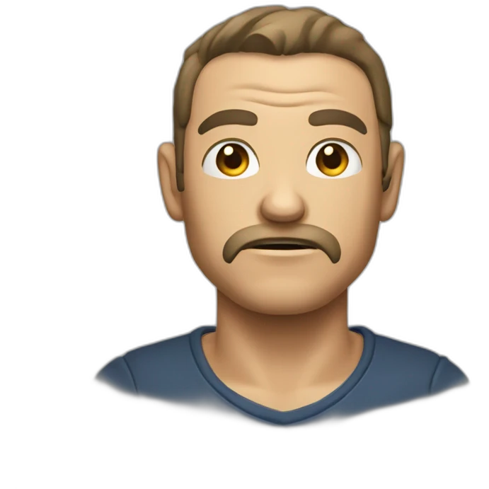 Homme très agressif et énervé  emoji