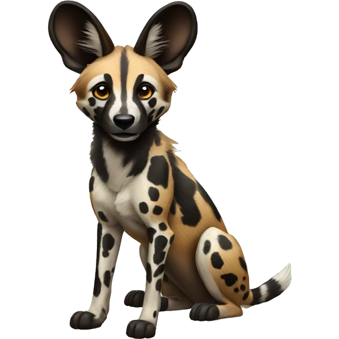 african wild dog emoji