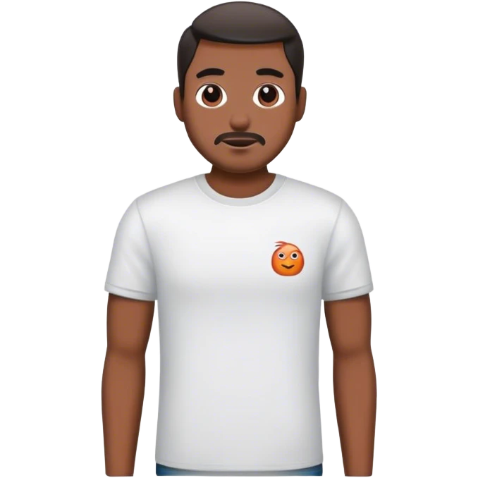 man with t-shirt emoji