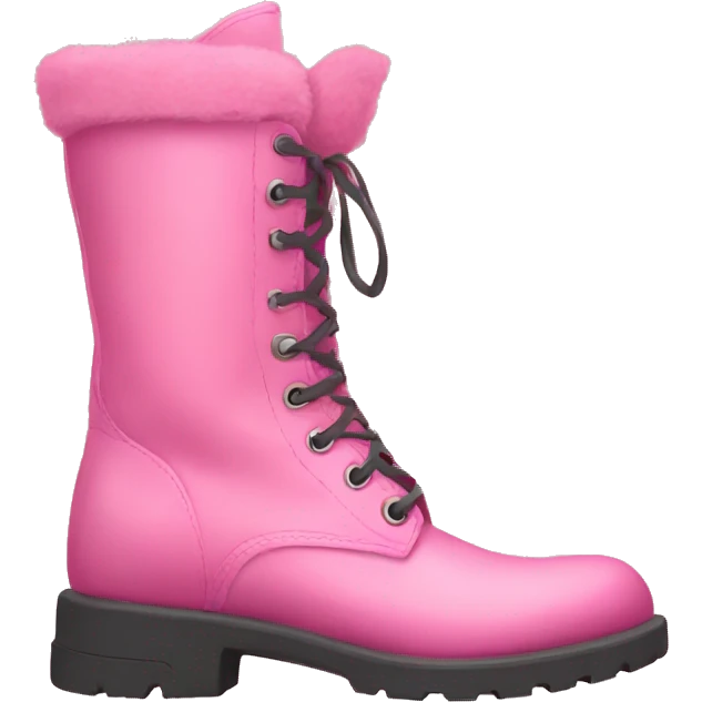 pink boots emoji