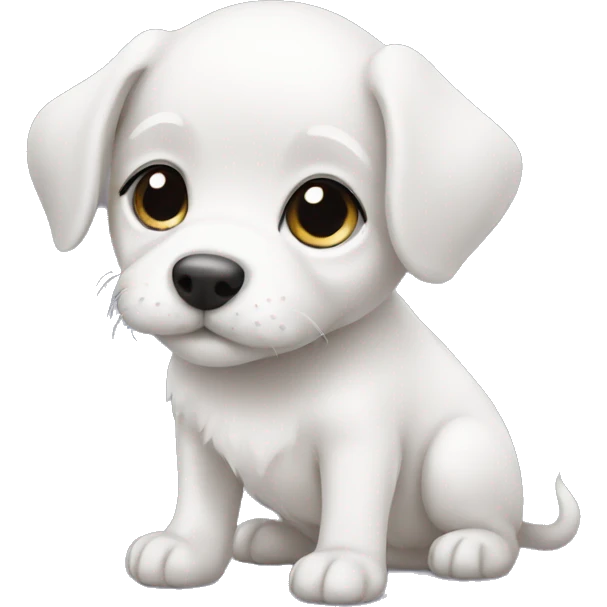 White small puppy emoji