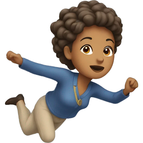 woman flying emoji