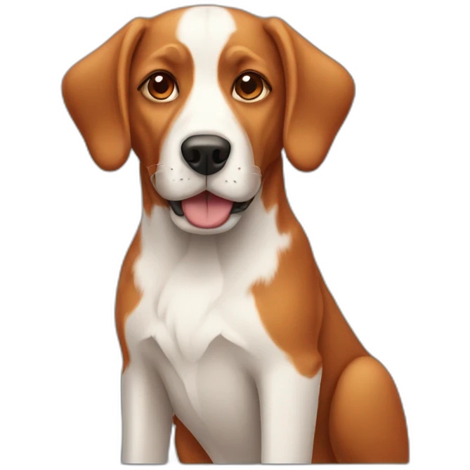 red-haired farmentino dog emoji