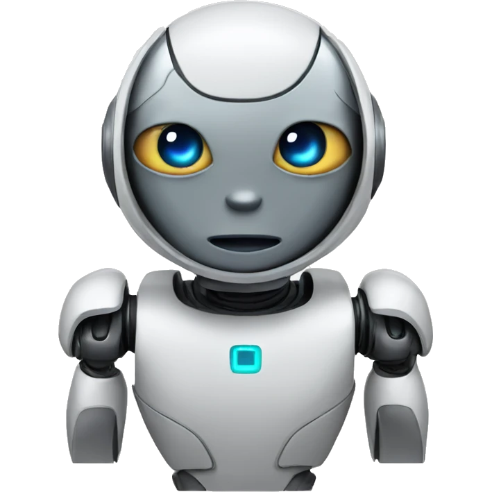 Oval robot emoji