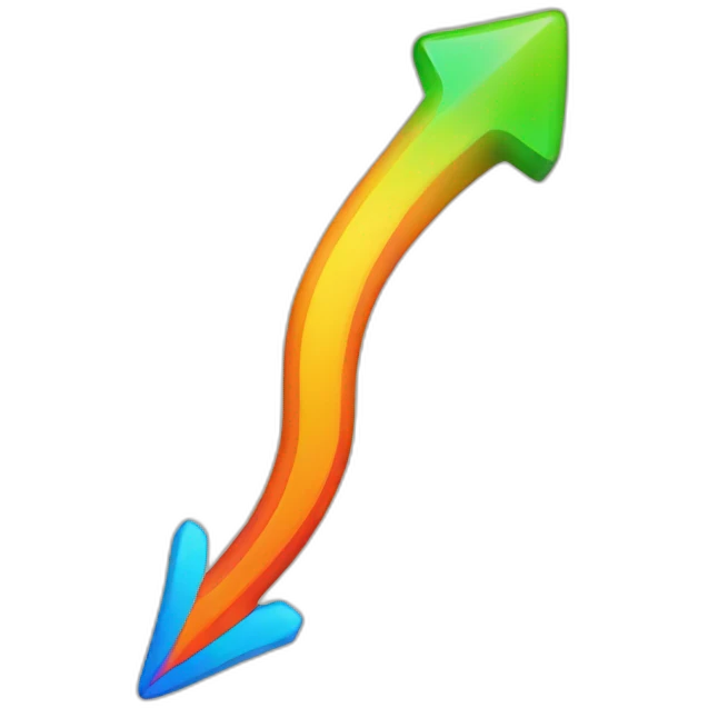 arrow right exciting bright colors emoji