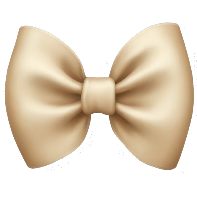 Beige bow  emoji