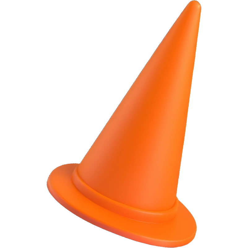 orange cone emoji