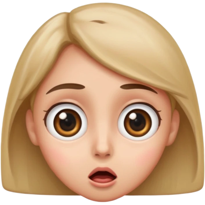 The 😳 emoji with big eyes emoji