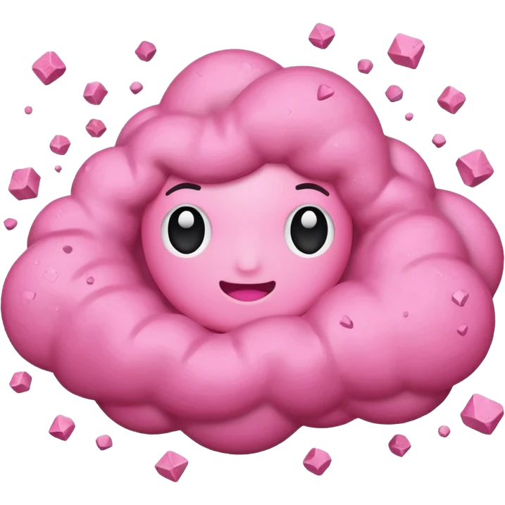pink Dust and debris emoji