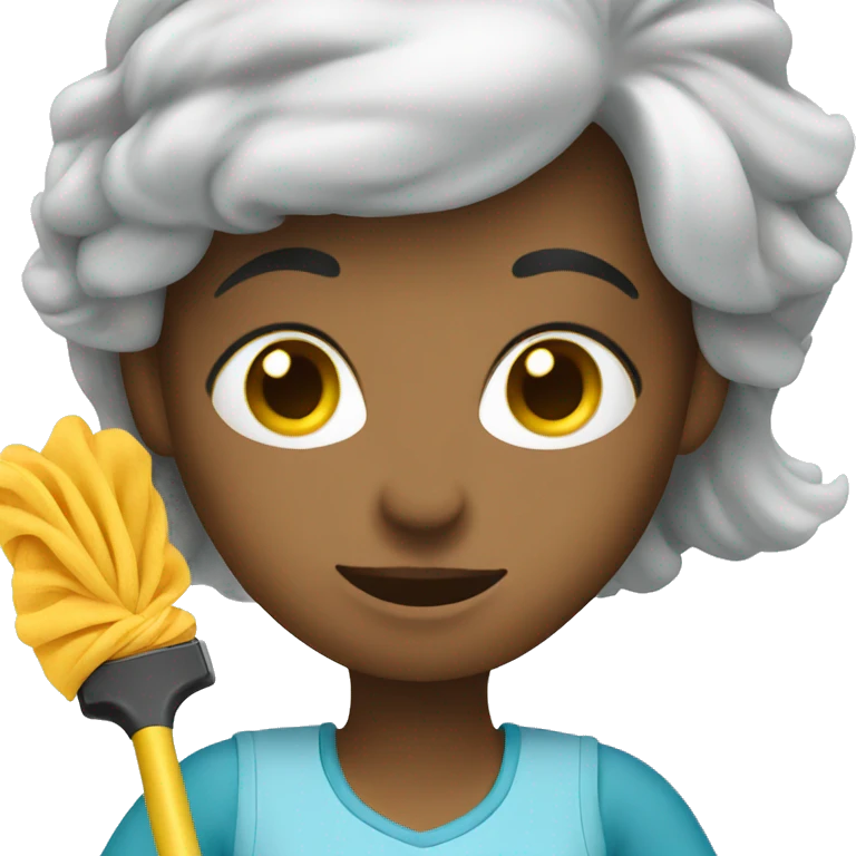 Lady cleaning emoji