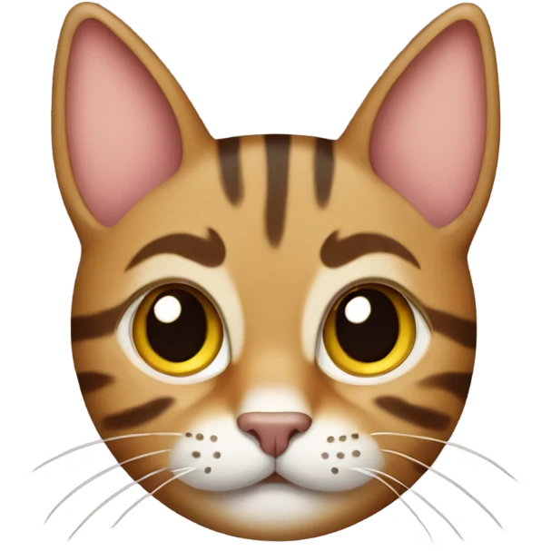 tabby cat with one little ear emoji