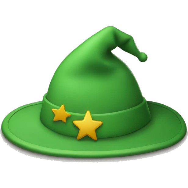 Add star on top of the hat emoji