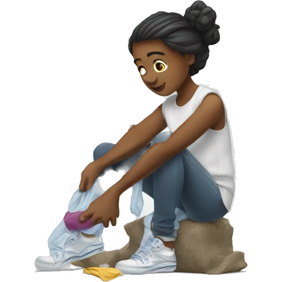 Washing the shoes emoji