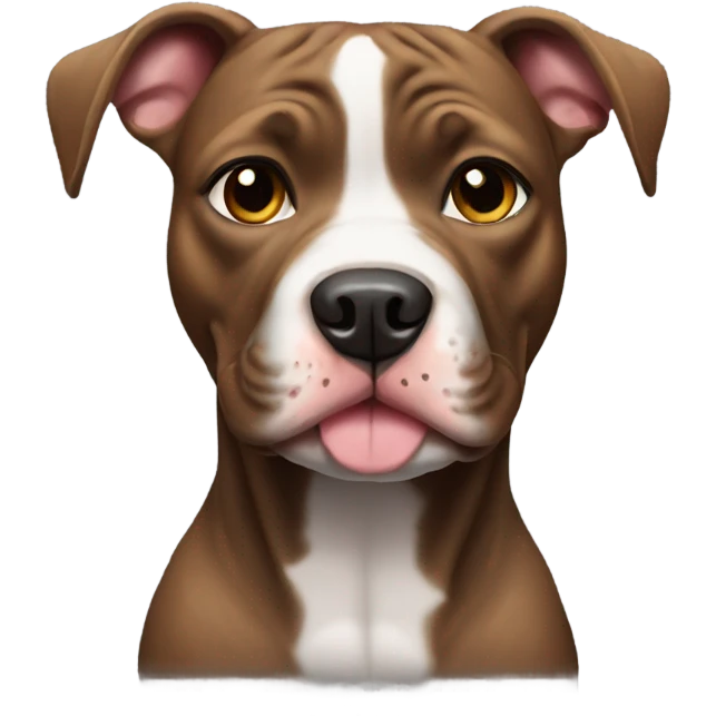 pitbull black cute dog emoji