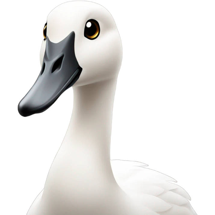 Goose getting closer to camera emoji