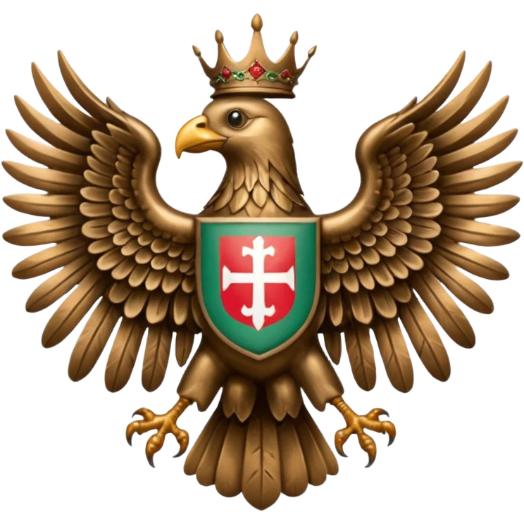 Hungarian turul bird with the cot of arms emoji