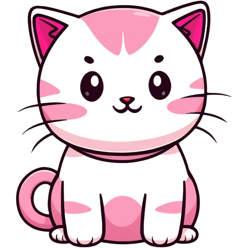 pink cat emoji