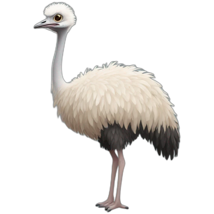 Full body Ostrich emoji