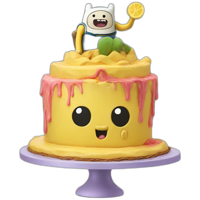 Adventure time cake emoji