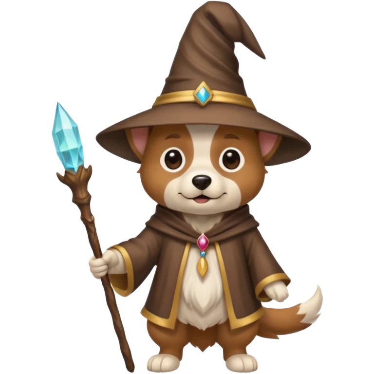 Dog wizard emoji