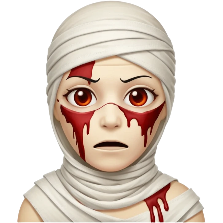 halloween mummy blood stains funny  emoji