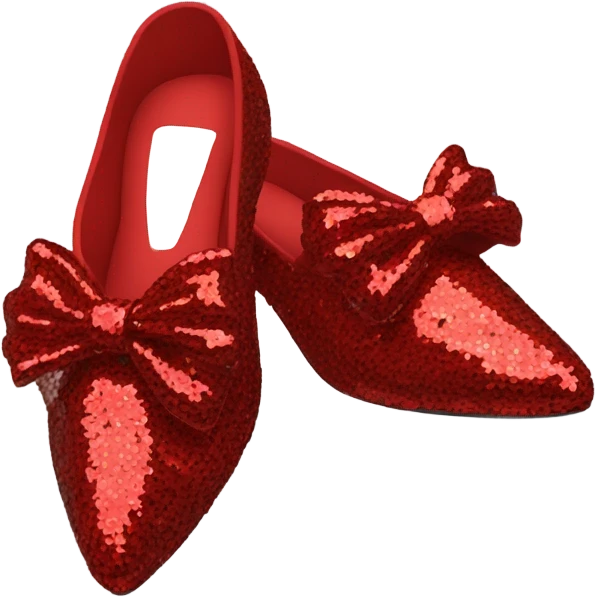 red slippers from Wizard of oz  emoji