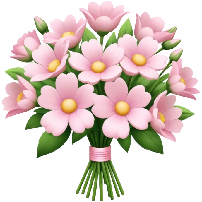 pale pink flower bouquet  emoji