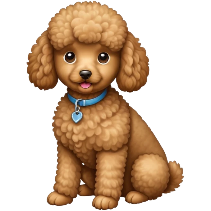 Light brown poodle seated emoji