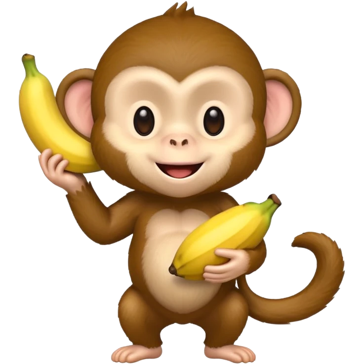 Chibi monkey emoji