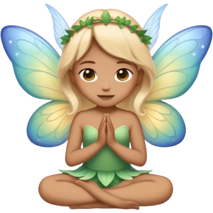 Make a me a cute peaceful emoji with beau real colors, asthetic, that has fairy magical vibes  emoji